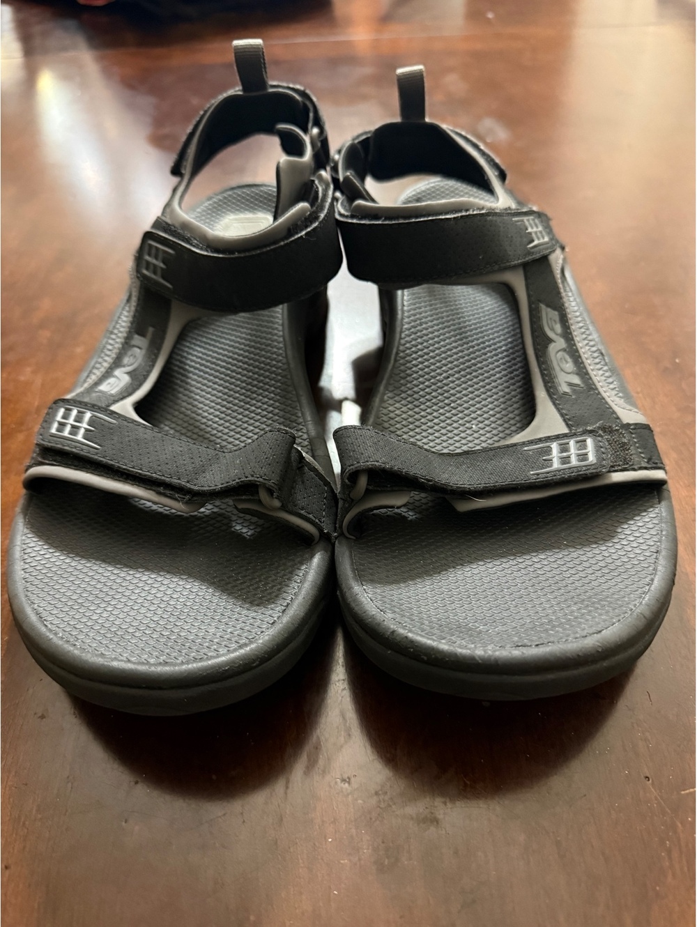 Teva Minam Men's 12 Hiking Sandals Black S/N 4289 Sport Water Shoes Shoc Pad